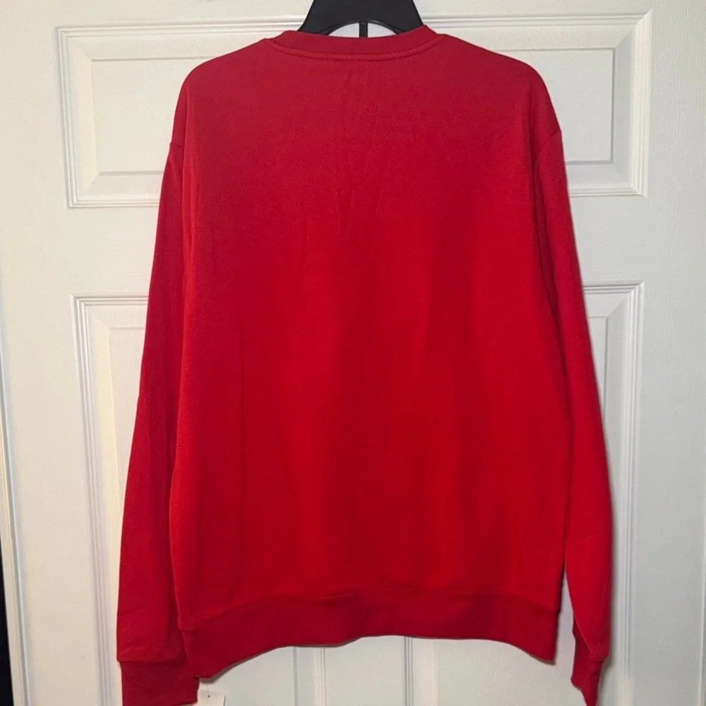 Hybrid Apparel Red Cat Christmas Sweatshirt